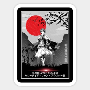 Japan Klaudia trails Sticker